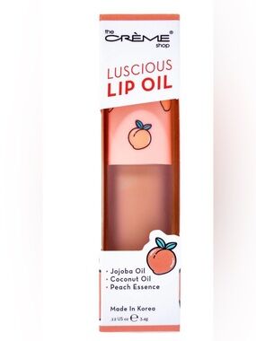 the CRÈME shop Luscious Lip Oil - Peach (Peach Shade)